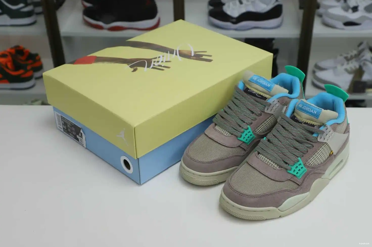 RETRO 'TAUPE Kimikick LA UNION X AIR HAZE' 4 JORDAN 0519
